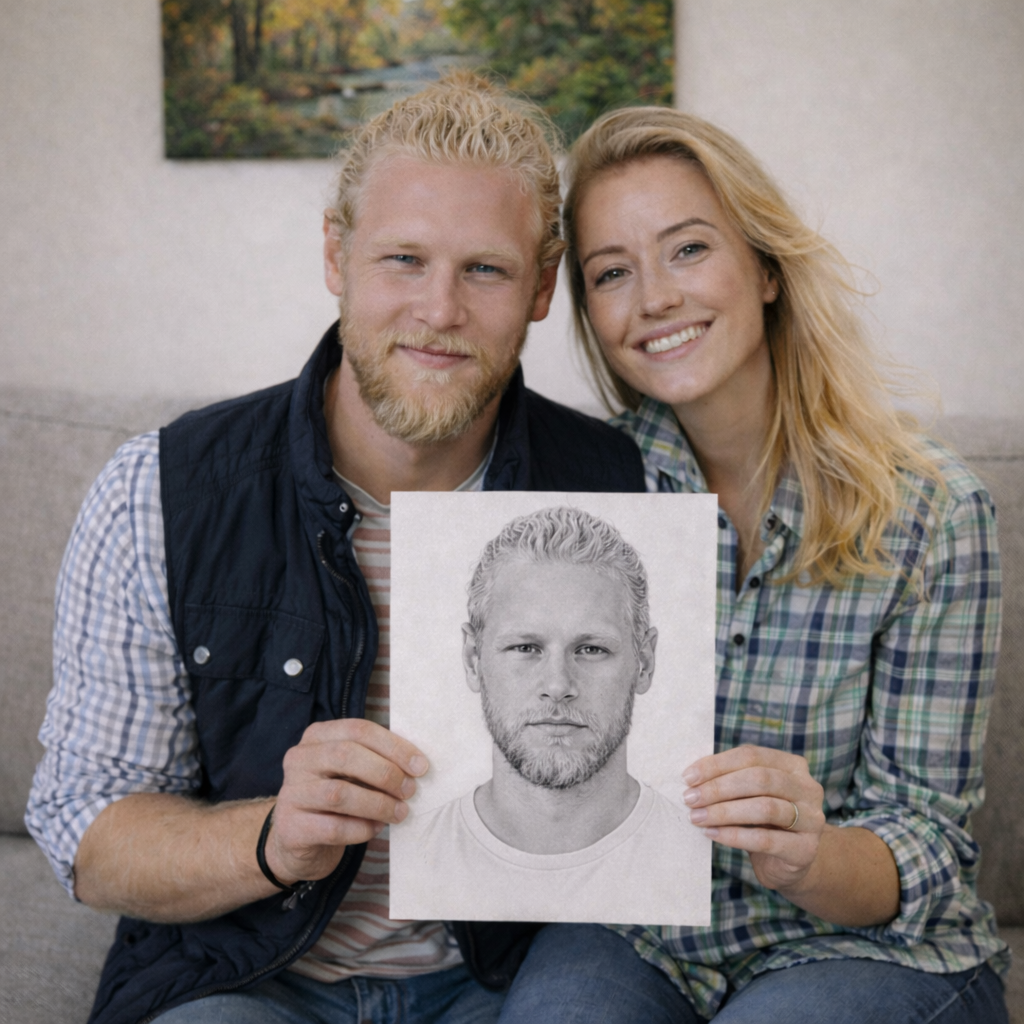 Portret przyszłego męża wraz z opisem